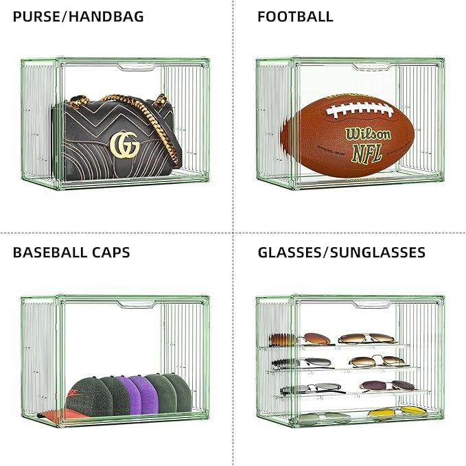 Clear Green Acrylic Figure Display Case
