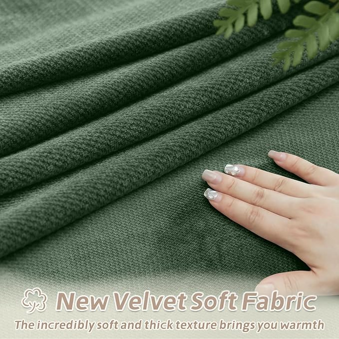 Arfntevss Sectional Recliner Couch Covers Velvet Washable Corner Sectional Sofa