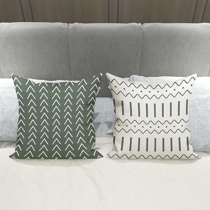 YCOLL Pillow Covers 16x16 Set of 4, Modern Sofa Throw Pillow Cover, Decorative