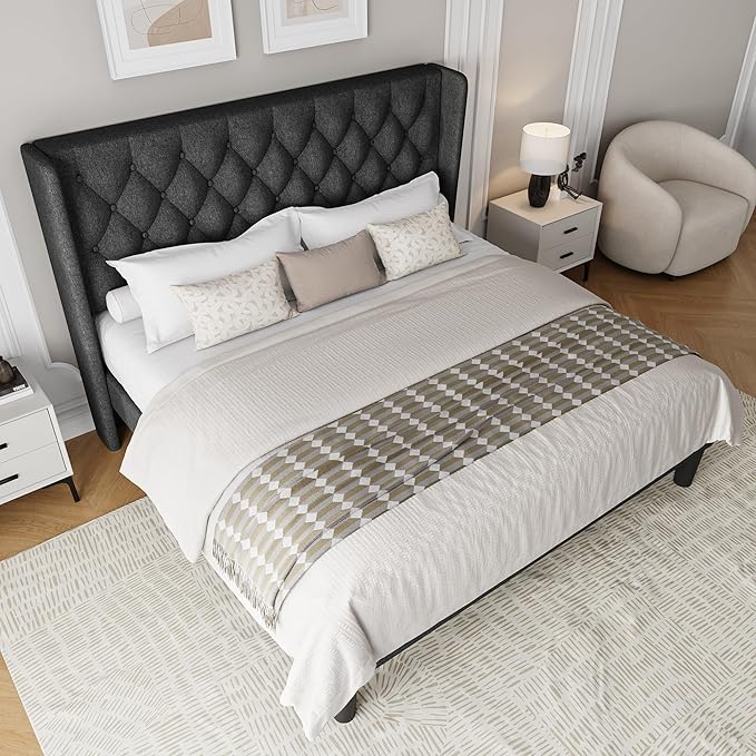 Einhomn King Size Platform Bed Frame