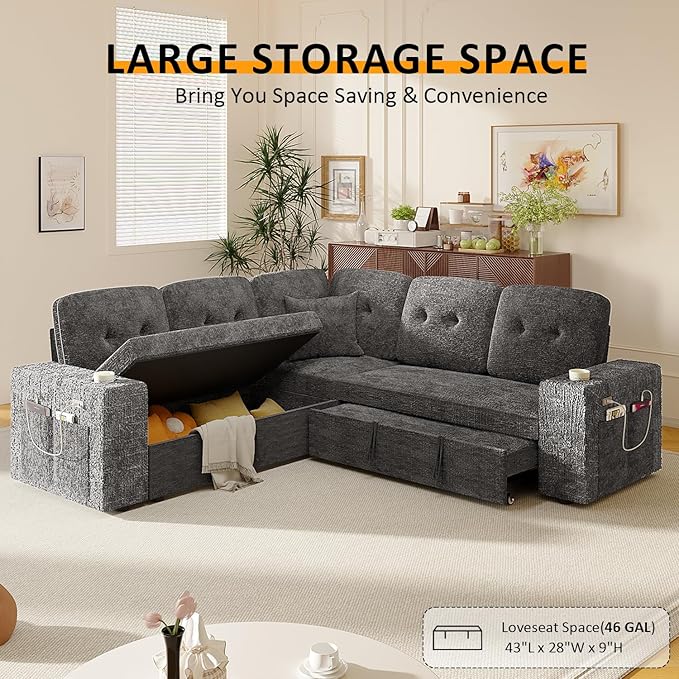 Modular Sectional Sleeper Sofa