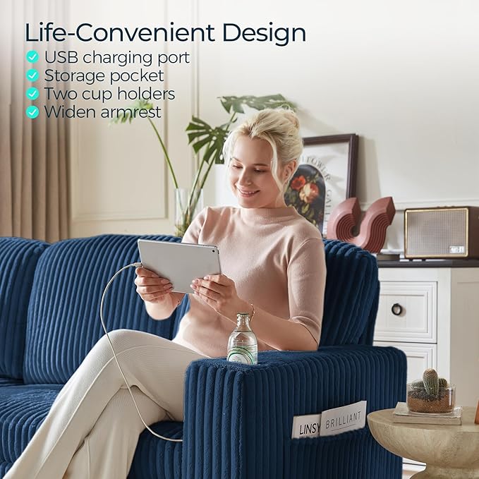 LINSY HOME Sleeper Sofa Bed
