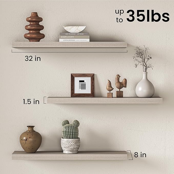 Fun Memories 32Inch Floating Shelves