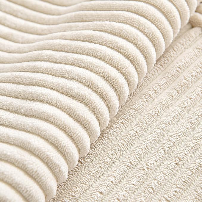 MIULEE Beige Throw Pillow Covers 18x18 Inch Set of 4 Boho Patchwork Cushion