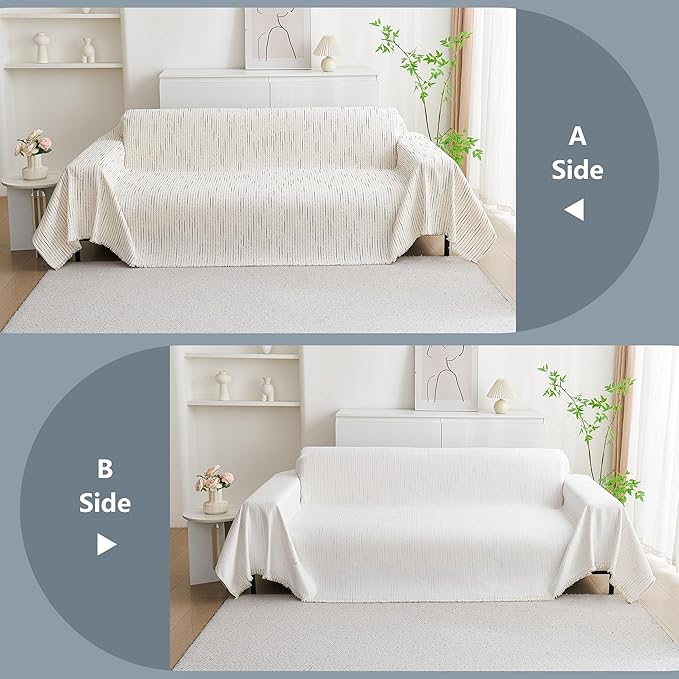 MYSKY HOME Couch Cover for Dogs, Sectional Couch Cover, Sofa Slipcovers