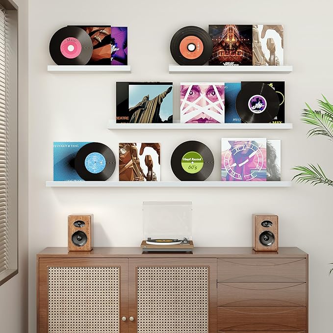 Floating Shelves for Wall, 16 inch Wood Floating Shelves Set of 2, Picture