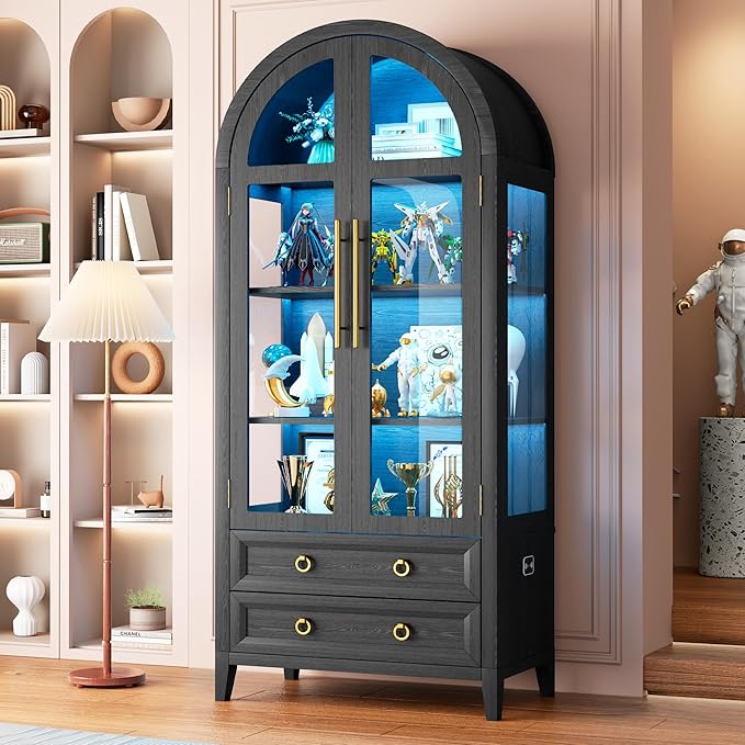 Vlsrka 71" Arched Display Cabinet
