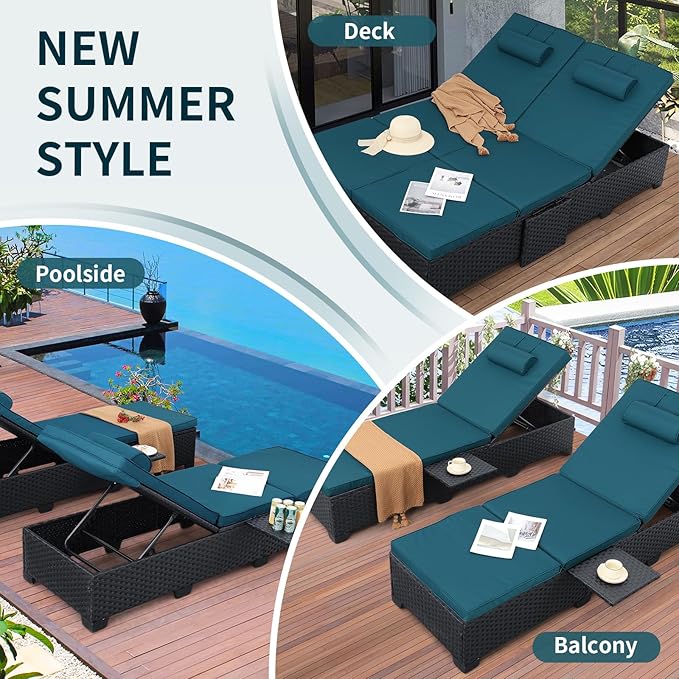 WAROOM Outdoor Chaise Lounge Chairs