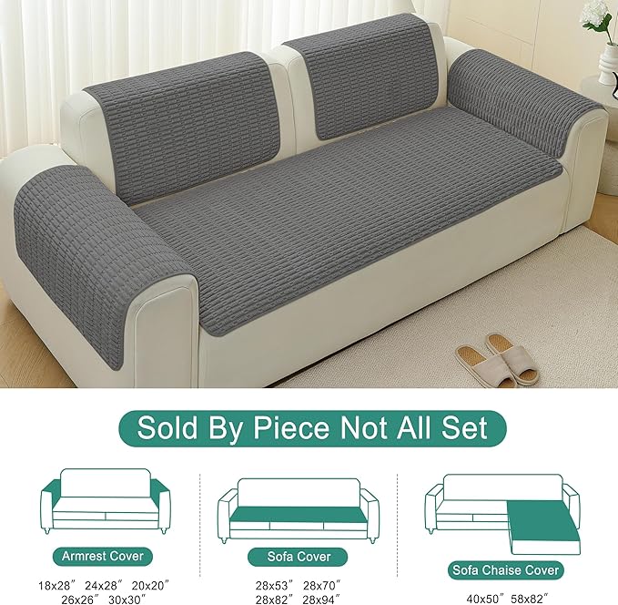 Foxdecor Couch Cover Sofa Covers Washable, Dog Bed Cover Couch Covers