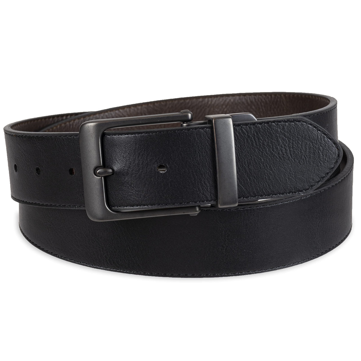 Levi's Men's Reversible Casual Jeans Belt, Brown/Black Antique, Large (38-40)
