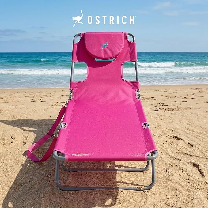 Ostrich the Original Chaise 72 x 22 Inch Lounge Portable Reclining Lounger