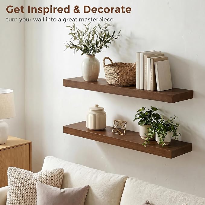 fuqing Wood Floating Shelves | 24 Inch Floating Shelves