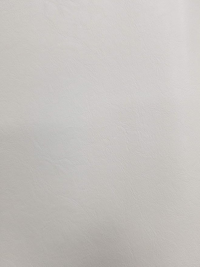 NAT Leathers | White Soft Faux Vegan Leather PU | 5 Yards Cut by The Yard |
