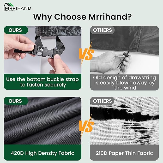 Mrrihand Chaise Lounge Cover, Patio Furniture Covers, Patio Lounge Chair Cover