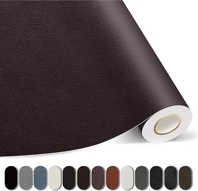 Kangshoon Leather Repair Patches, 17X395 Inch Self-Adhesive Leather Repair Tape