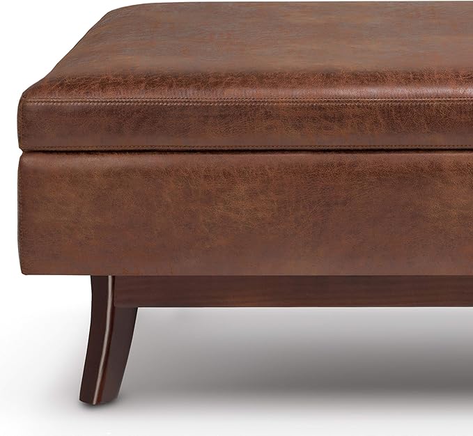 SIMPLIHOME Owen Rectangular Storage Ottoman