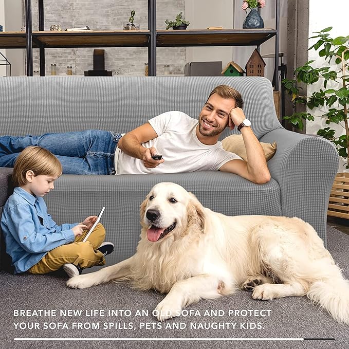ZNSAYOTX Super Stretch Couch Cover Universal Sofa Covers