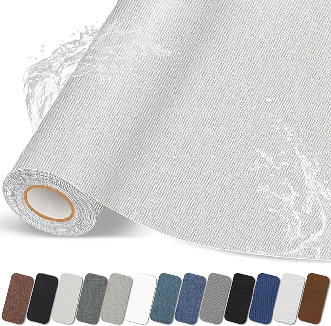 Fabric Repair Patches, 17X79 inch Linen Self-Adhesive Fabric Repair Tape