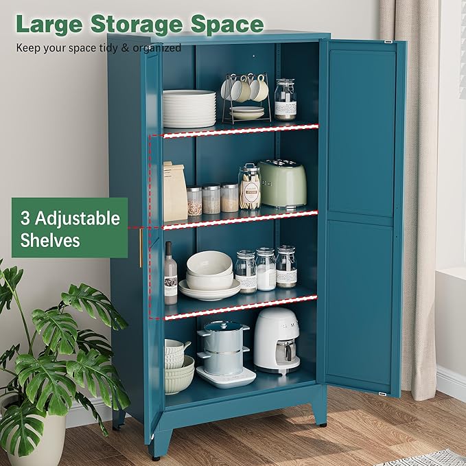 Bevivog Bathroom Storage Cabinet Freestanding, Living Room, Home Office