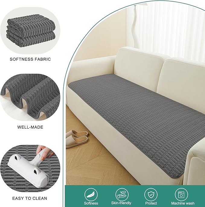 Foxdecor Couch Cover Sofa Covers Washable, Dog Bed Cover