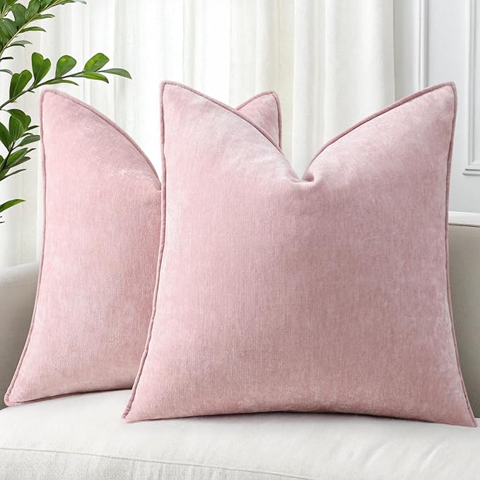 decorUhome Summer Couch Euro Sham Throw Pillow Covers 26x26 Set of 2,