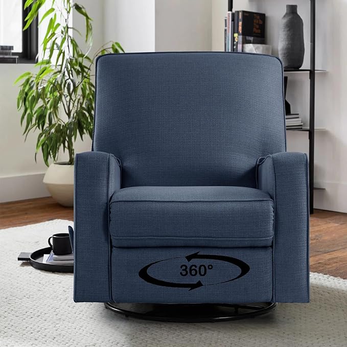 Harkawon Swivel Rocker Recliner Chair, Glider Rocker Recliner, Rocking Chairs