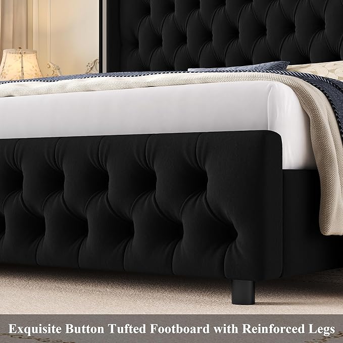 Keyluv Full Smart LED Bed Frame