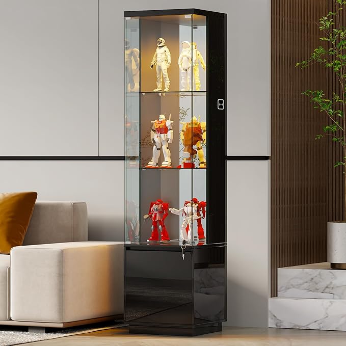 HNEBC Corner Glass Display Cabinet