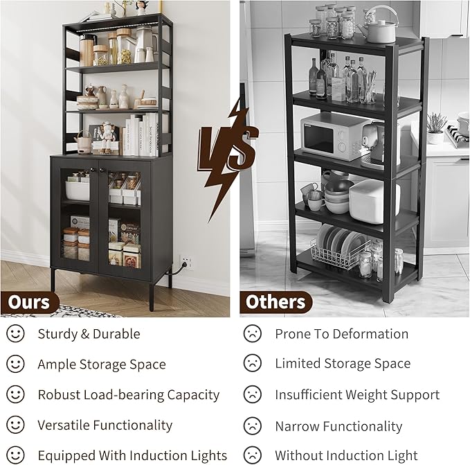 IDEALHOUSE 67Inch Bakers Rack