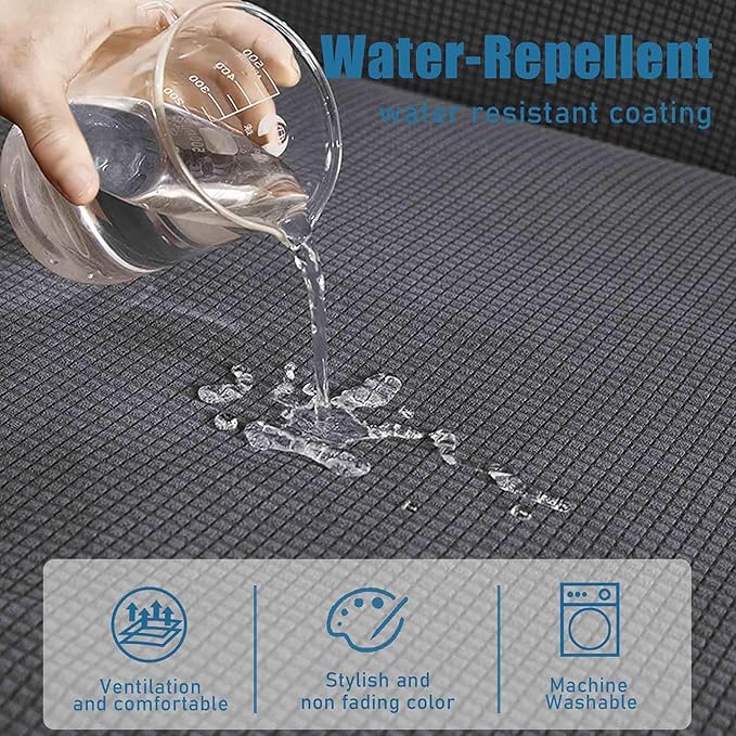 Water Repellent Couch Cushion Cover Loveseat Cover, Stretch Sectional Sofa Seat