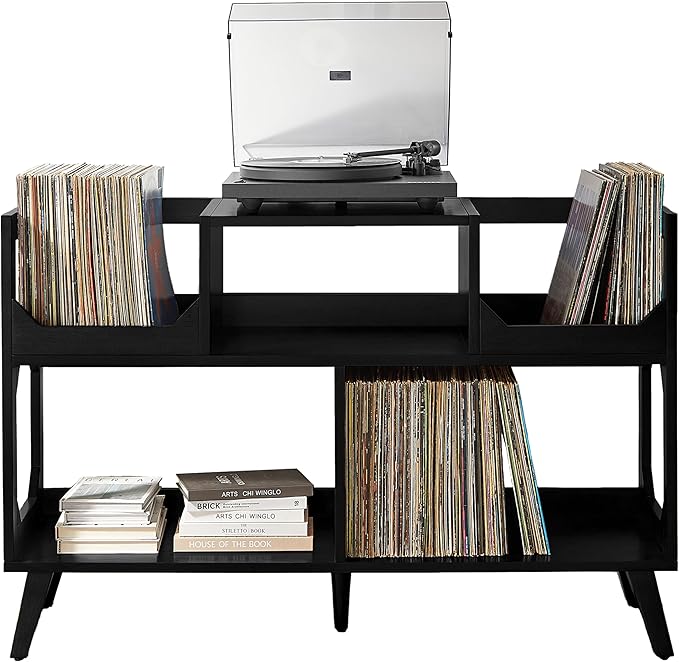 Crosley Furniture Asheville Mid-Century Modern Media Console Record Player Stand