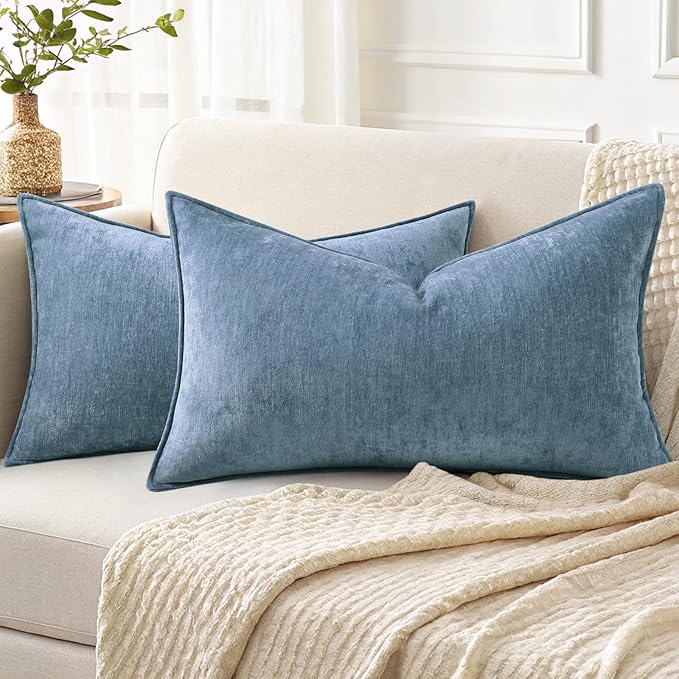 decorUhome Summer Couch Throw Pillow Covers 12x20 Set of 2, Decorative Soft