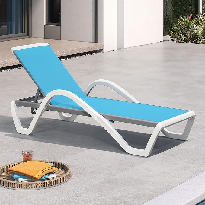 PURPLE LEAF Patio Chaise Lounge Chair