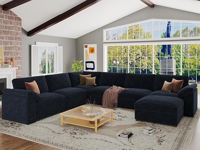 EASE MOOSE Oversized Sectional Modular Sofa, Modern Comfort L Shape Sectional