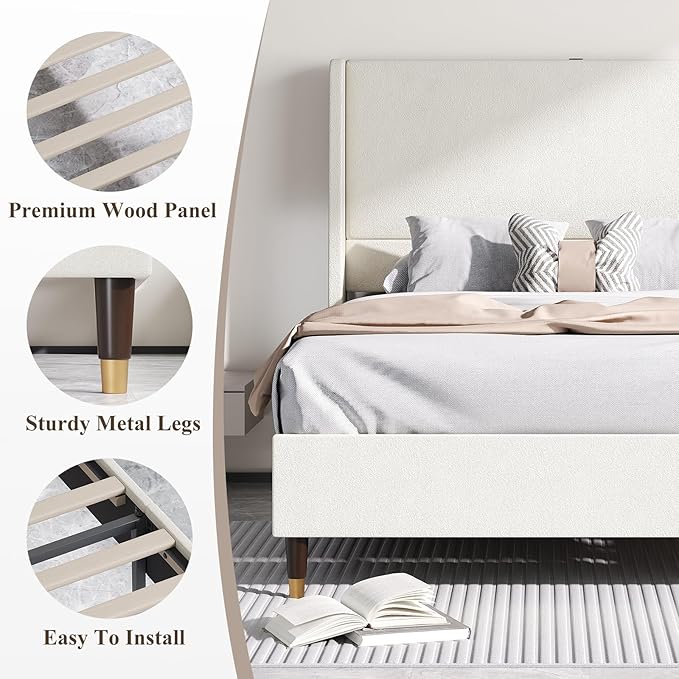 MALOL Queen Size Bed Frame