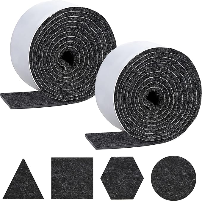 Shappy 2 Packs 120 x 1 x 0.12 Inch Felt Strips