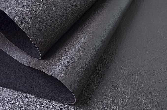 Wento Thick 2 Yard Faux Leather Fabric Soft Skin Grain PU Leather Fabric