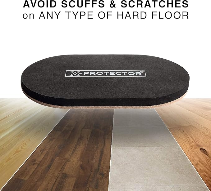 Felt Furniture Sliders Hardwood Floors X-PROTECTOR – 4 PCS 9 1/2 inch Furniture