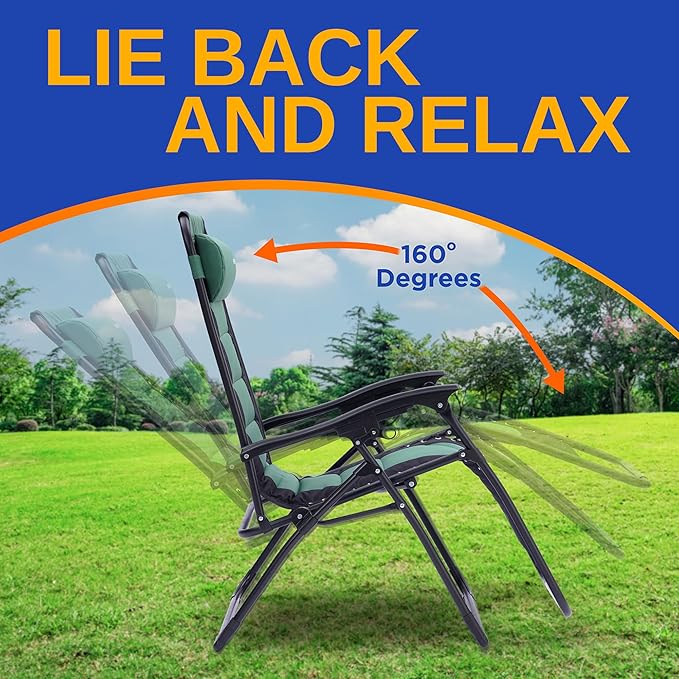 SereneLife Padded Zero Gravity Lounge Chair
