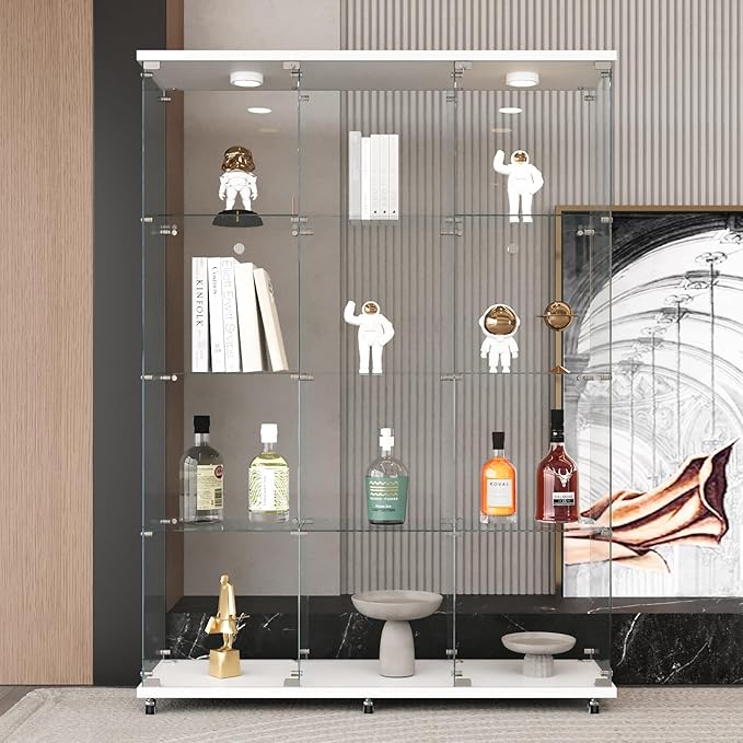 LFT HUIMEI2Y Glass Display Cabinet 12 Shelves
