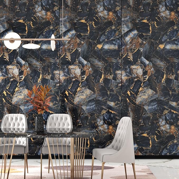 Marble Black Contact Paper Peel and Stick Countertops Gold Contact Paper Peel