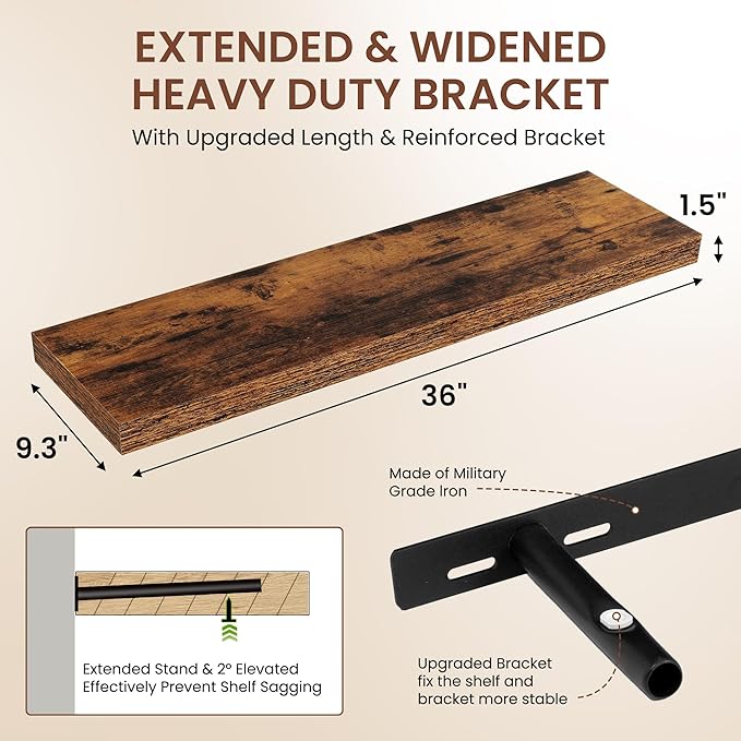 Dreamland 36 Inches Floating Shelves