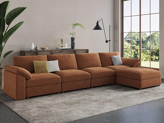 EASE MOOSE Large Sectional Modular Sofa，Large L Shape Sectional Couch Wide Deep