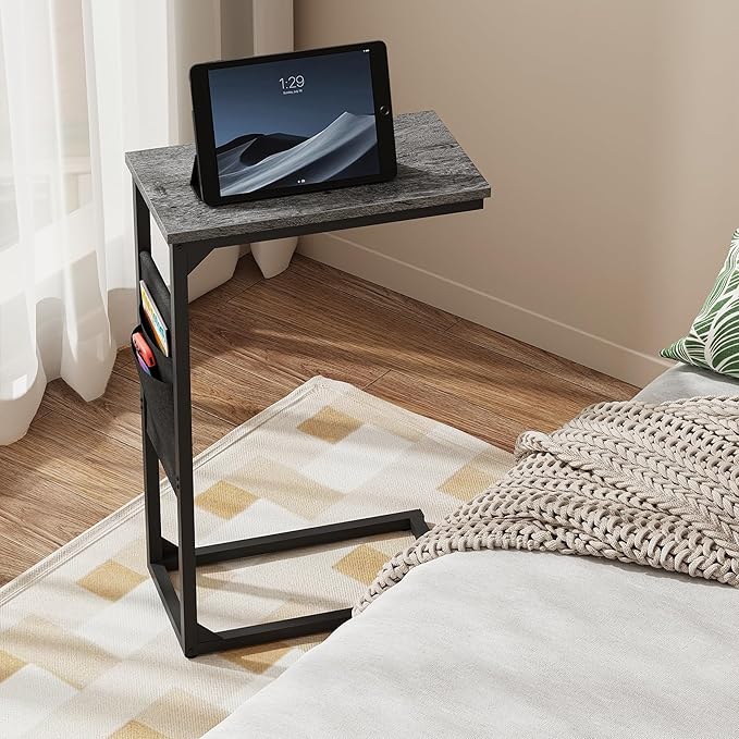 TUTOTAK C Shaped End Table, Side Table