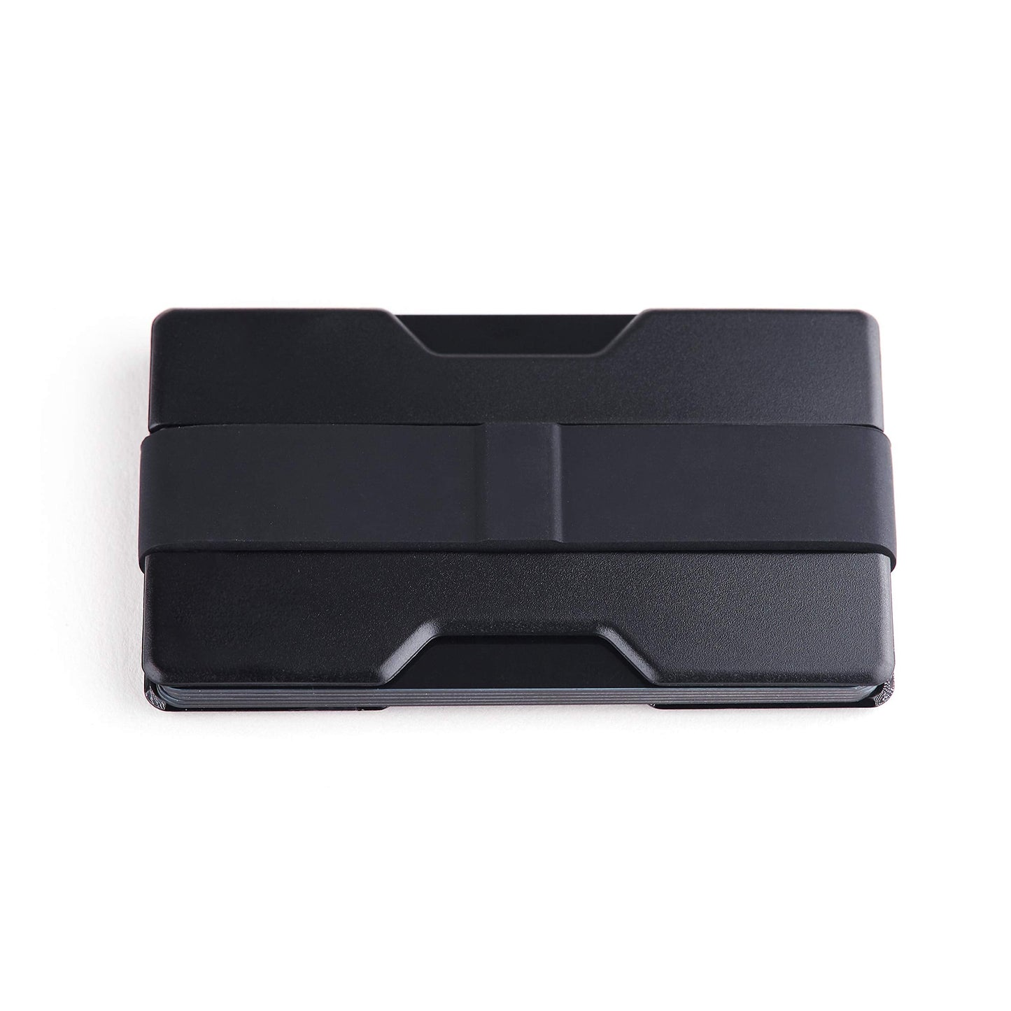 Radix One Slim Wallet (Black/Black) - Minimalist Ultralight Thin Polycarbonate Money Clip