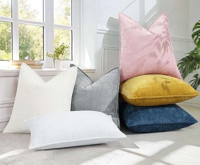 decorUhome Summer Couch Throw Pillow Covers 18x18 Set of 2, Decorative Soft