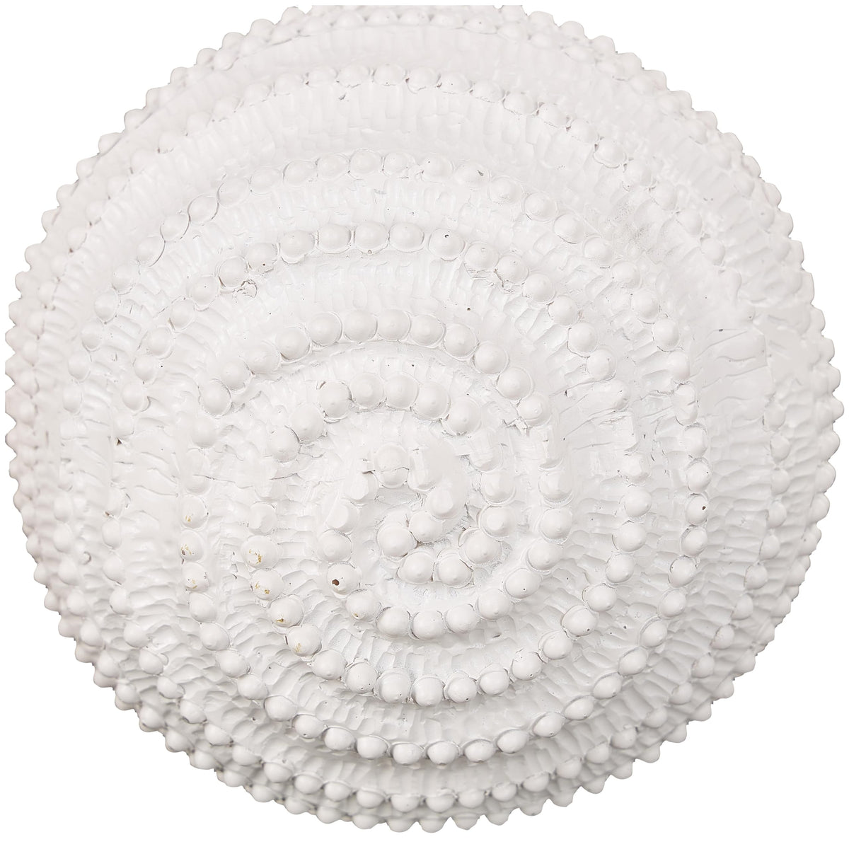 Deco 79 Resin Coral Decorative Sculpture Textured Home Decor Statues with Dimensional Ball Details, Set of 2 Accent Figurines 6", 5" H, Cream