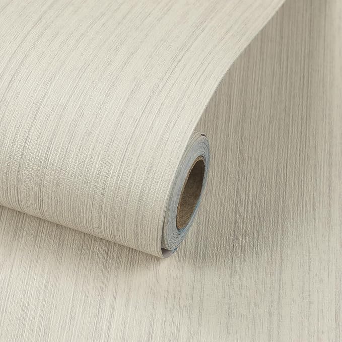 Grasscloth Peel and Stick Wallpaper Modern 15.7in x 118.1in Textured Linen