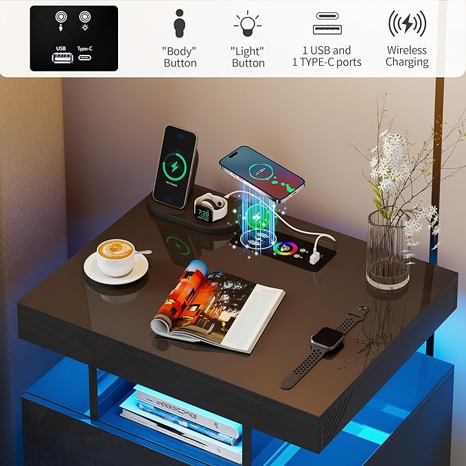 Smart Night Stand Set of 2