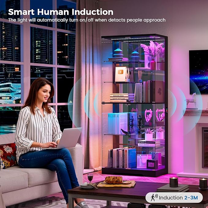 HNEBC Lighted Display Cabinet